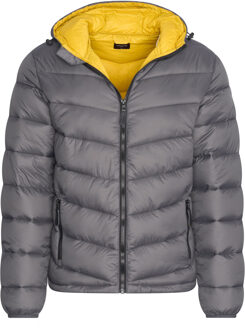 Hooded winter jacket antraciet Grijs - S