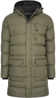 Hooded winter jacket army - maat Groen