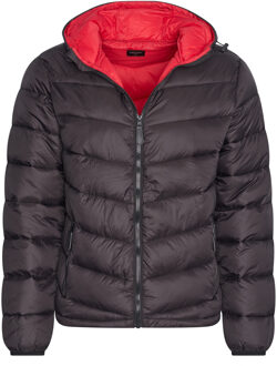 Hooded winter jacket Zwart - M