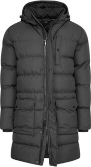Hooded winter jacket Zwart