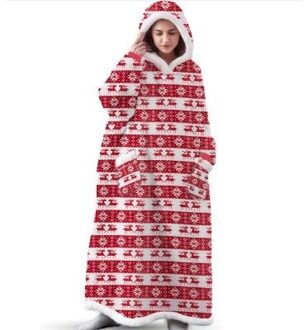 Hoodie deken extra lang Kerst - Default