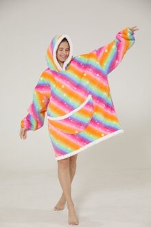 Hoodie deken regenboog - Default