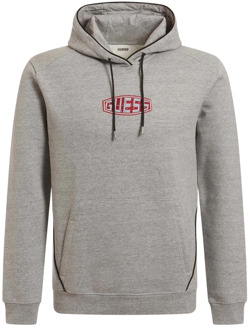 Hoodie Guess , Gray , Heren - 2Xl,Xl,L,M