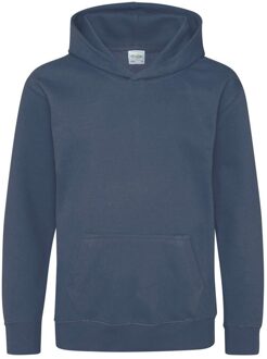 Hoodie kids Just Hoods - Kleur: Airforce blue, Maat: 104
