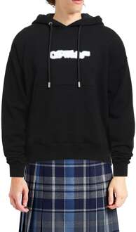 hoodie met capuchon en logo Zwart