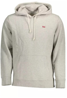 Hoodie met logo Grijs - XL