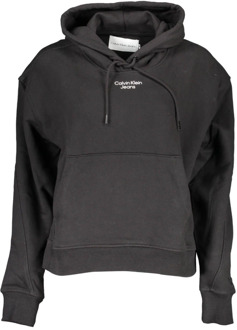 Hoodie met logo Zwart - S