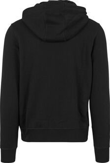 Hoodie met logoborduring Zwart - S