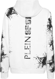 Hoodie Plein Sport Splash Wit - L