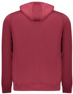 Hoodie Pullover Lange Mouwen Donkerrood - S