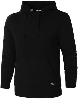 hoodie sweatshirt - heren trui met capuchon dik - zwart -  Maat: XXL