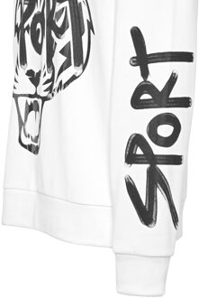 Hoodie Sweatshirt - maat S Wit