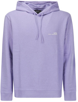Hoodie Sweatshirt Overdye A.p.c. , Purple , Heren - L