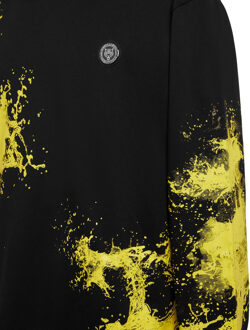 Hoodie Sweatshirt Splash Zwart - L