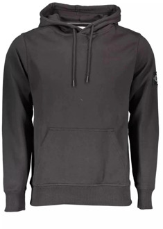 Hoodie van katoen met logopatch Zwart