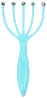 Hoofd Massage Octopus Head Hoofdhuid Hals Stress Release Ontspannen Claw Massager Apparatuur Pijnbestrijding Head Care Blauw