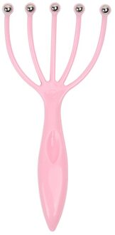 Hoofd Massage Octopus Head Hoofdhuid Hals Stress Release Ontspannen Claw Massager Apparatuur Pijnbestrijding Head Care Roze