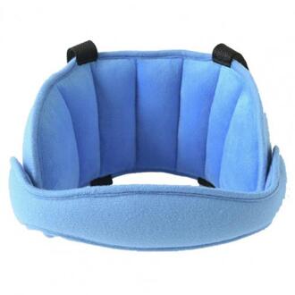 Hoofd Ondersteuning Verstelbare Comfortabele Pp Katoenen Baby Slaap Auto Seat Hoofd Protector Voor Kids Blauw