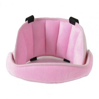 Hoofd Ondersteuning Verstelbare Comfortabele Pp Katoenen Baby Slaap Auto Seat Hoofd Protector Voor Kids Roze