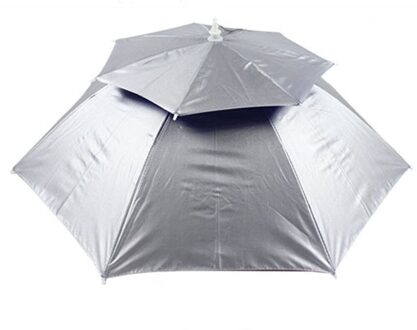 Hoofd Paraplu Outdoor Grote Dubbellaags Vissen Paraplu Camping Strand Zonnescherm Sunny Regenachtige UV Voor Mannen Vrouwen Kids A30