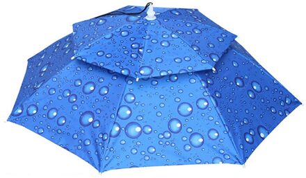Hoofd Paraplu Outdoor Grote Dubbellaags Vissen Paraplu Camping Strand Zonnescherm Sunny Regenachtige UV Voor Mannen Vrouwen Kids A30