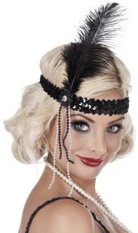 Hoofdband Flapper zwart