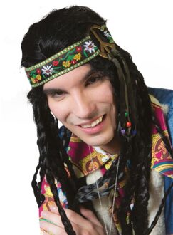 Hoofdband Flower Power Met Peace Teken Multikleur - Print