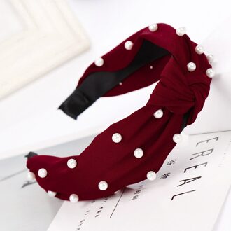 Hoofdband Mode Boog Haaraccessoires Knoop Kralen Haarband Vrouwen Haar Hoofd Hoepel Zoete Meisjes Haar Hoofdband Бандана