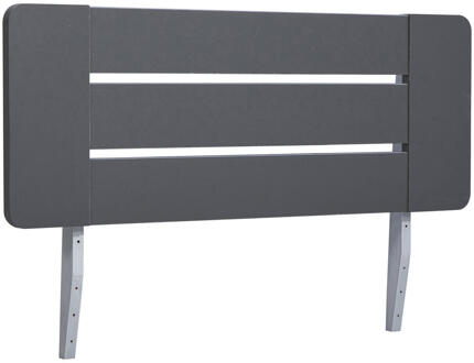 Hoofdbord Nova - Grafietkleur - 90 Cm - Spaanplaat - Grijs#Zwart