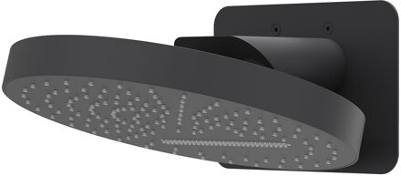 Hoofddouche IVY HALO Wandmodel Inc. Wandbeugel en Inbouwbox 32 cm Mat Zwart PED