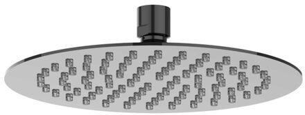 Hoofddouche - slim - 20cm - antikalk nozzels - Eco-air - Zwart chroom PVD 6900507 Zwart chroom glans (antraciet)