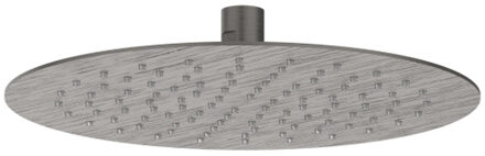 Hoofddouche - slim - 25cm - antikalk nozzels - Eco-air - Geborsteld metal black PVD 6900556 Metal black geborsteld (antraciet)