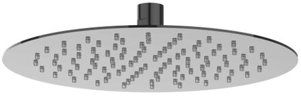 Hoofddouche - slim - 25cm - antikalk nozzels - Eco-air - Zwart chroom PVD 6900557 Zwart chroom glans (antraciet)