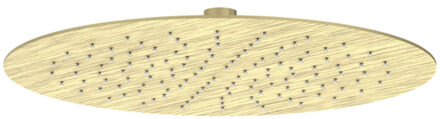 Hoofddouche - slim - 30cm - antikalk nozzels - Eco-air - Geborsteld mat goud PVD 6900604 Goud geborsteld