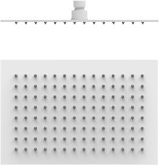 Hoofddouche Tres Plafonduitloop 30x20 cm Mat Wit