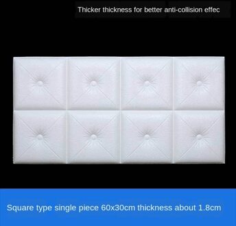 Hoofdeinde Zachte Muurstickers Zijn Zelfklevende Tatami Decoratie Muur Van De Kleuterschool Anti-Collision Slaapkamer Is Omgeven 1stk 30X60CM