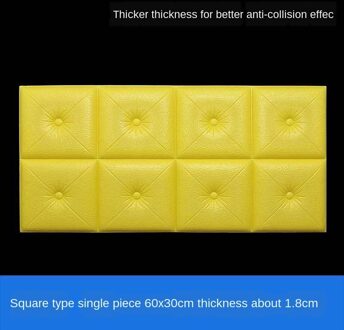 Hoofdeinde Zachte Muurstickers Zijn Zelfklevende Tatami Decoratie Muur Van De Kleuterschool Anti-Collision Slaapkamer Is Omgeven 1stk 30X60CM