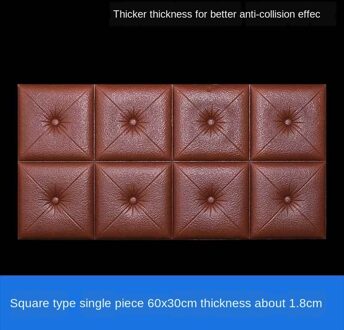 Hoofdeinde Zachte Muurstickers Zijn Zelfklevende Tatami Decoratie Muur Van De Kleuterschool Anti-Collision Slaapkamer Is Omgeven 1stk 30X60CM2