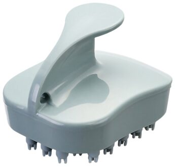 Hoofdhuid Massage Haar Wassen Kam Body Bad Spa Comfortabele Hoofd Massage Borstel Badkamer Producten blauw