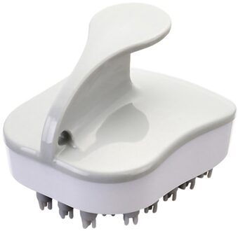 Hoofdhuid Massage Haar Wassen Kam Body Bad Spa Comfortabele Hoofd Massage Borstel Badkamer Producten grijs