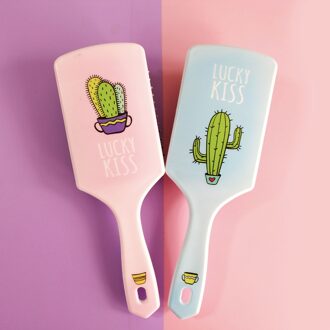 Hoofdhuid Massage Kam Anti-Statische Paddle Borstel Haar Styling Tool Leuke Vrouwen Ontwarren Haarborstel Krullend Haar Pruik Detangling Haar borstel roze