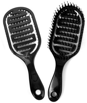 Hoofdhuid Massage Kam Haren Gebogen Haarborstel Ribben Haar Borstel Kapper Kapsalon Draagbare Thuis Massage Haar Styling Tools