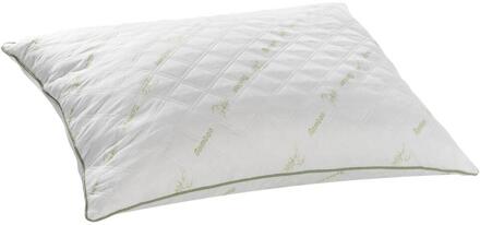 Hoofdkussen Bamboe - 60x70 Cm - Bamboe/Synthetisch - Wit