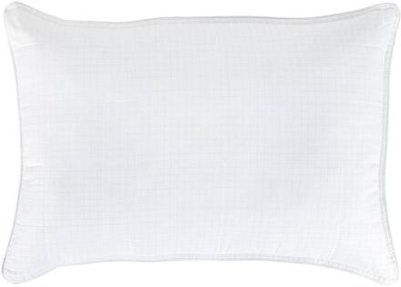 Hoofdkussen Carbon Anti Stress - 60x70 Cm - Carbon/Microvezel - Wit