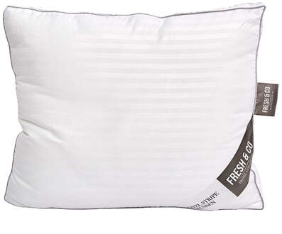 Hoofdkussen - Hotel Stripe Micro Dons - Voor Zij- En Rugslaper - Microvezel - Anti-allergisch & Licht En Onderhoudsvriendelijk - Dekbed-Discounter.nl - 50 x 60 cm