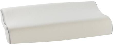 Hoofdkussen Wave - Traagschuim - 50x60 Cm - Synthetisch/Traagschuim - Wit