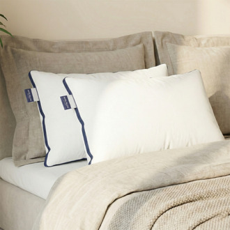 Hoofdkussens Royal Blue Comfort - Set Van 2 - Voor Rug- En Zijslaper - Microvezel - Anti-allergisch & Licht En Onderhoudsvriendelijk - Dekbed-Discounter.nl