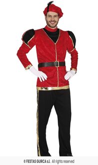 Hoofdpiet Kostuum Rood/Zwart Rood - Zalm