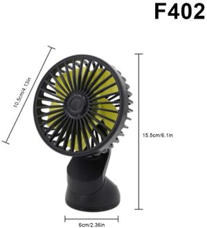 Hoofdsteun 360 Graden Alle-Ronde Verstelbare Car Auto Air Cooling Dual Head Fan W/5 Blades Auto auto Cooler Ventilator Auto Fan F402