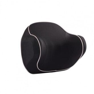 Hoofdsteun Kussen Zachte Waterdichte Geheugen Katoen Verstelbare Autostoel Nekkussen Voor Auto zwart